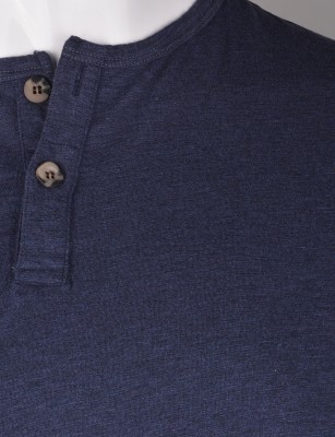 %100 Pamuk Penye Düğmeli T-shirt (2089) - Thumbnail