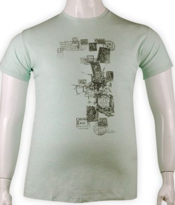 %100 Pamuk baskılı t-shirt (6252)