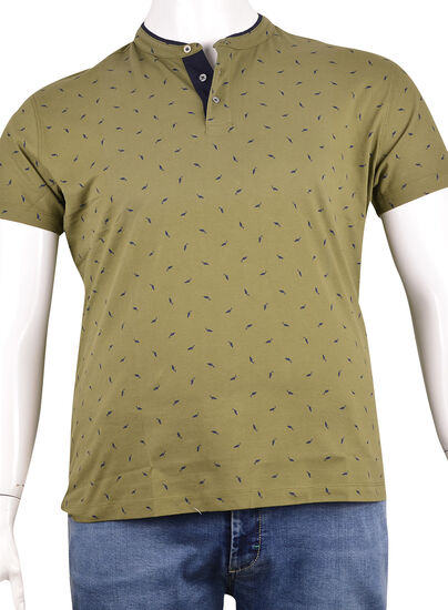 Pike Kumaş Düğmeli T-Shirt (Pk0333)