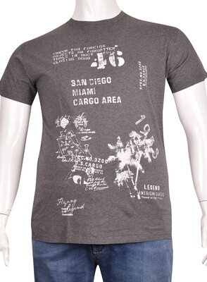 ZegSlacks - Sıfır Yaka Baskılı T-Shirt (BKT0320)